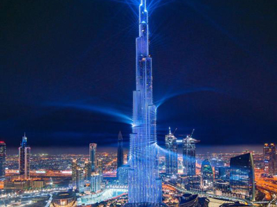 迪拜最高楼哈利法塔亮化解决方案